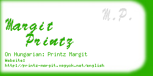 margit printz business card